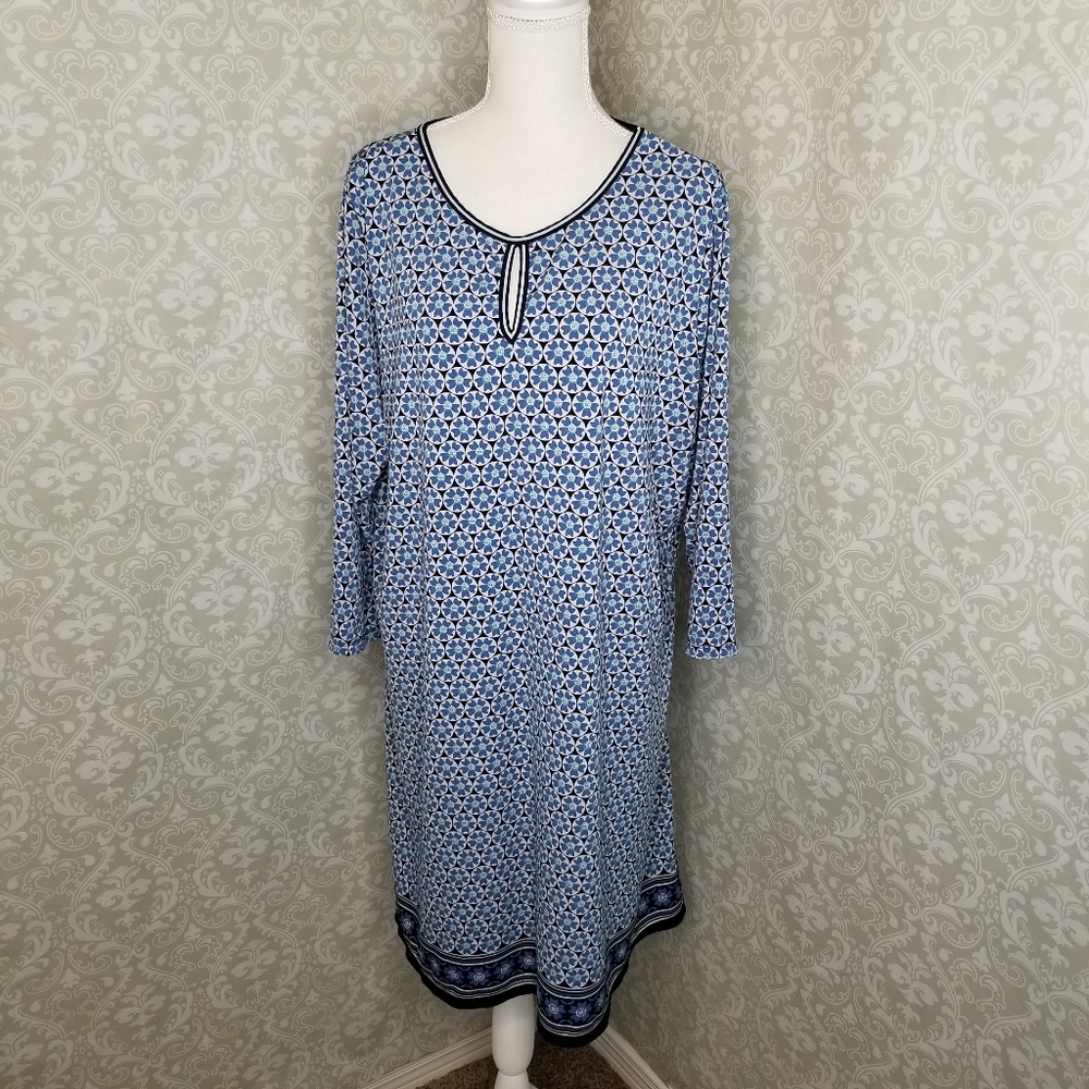 Max Studio Woman Navy & Blue Dress